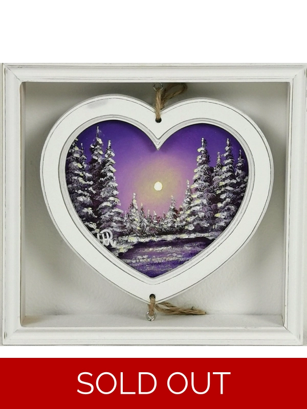 Purple Sunset, Original Acrylic Painting